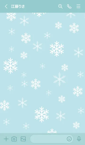 [LINE着せ替え] 雪の結晶 大人4の画像2