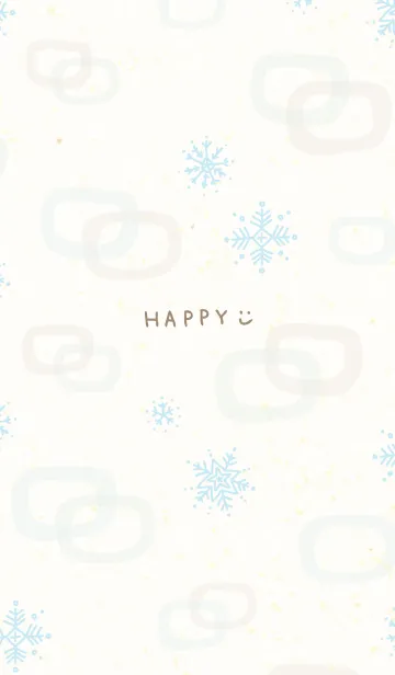 [LINE着せ替え] 雪の結晶と輪24の画像1