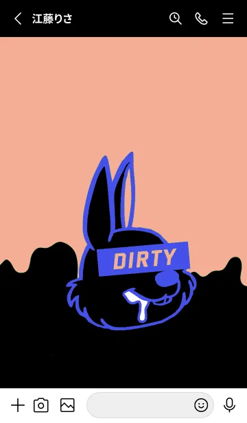 [LINE着せ替え] ダーティ ラビット 135の画像2