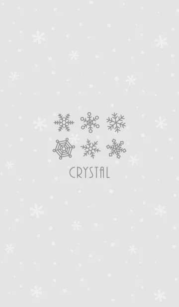 [LINE着せ替え] 結晶12<グレー>の画像1