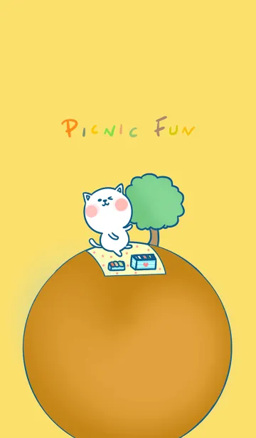 [LINE着せ替え] Picnic fun J-light yellow (Ye1)の画像1