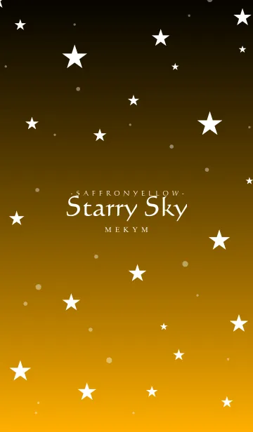 [LINE着せ替え] - Starry Sky Saffron Yellow -の画像1