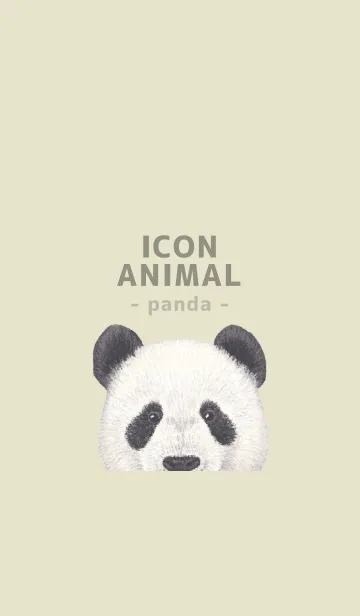 [LINE着せ替え] ICON ANIMAL - パンダ - PASTEL YE/01の画像1