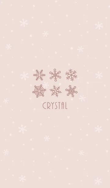 [LINE着せ替え] 結晶12<ピンクオレンジ>の画像1