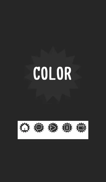 [LINE着せ替え] bw color H17の画像1