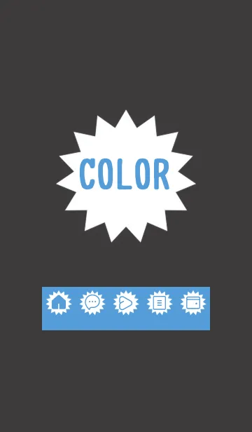 [LINE着せ替え] blue color H20の画像1