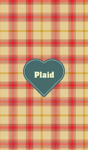 [LINE着せ替え] plaid & Heart 46の画像1