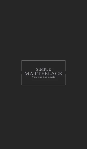 [LINE着せ替え] MATTE BLACK-SIMPLE 9の画像1