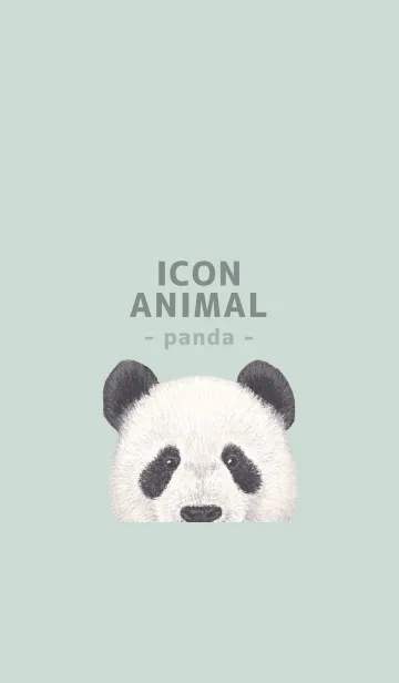 [LINE着せ替え] ICON ANIMAL - パンダ - PASTEL GR/01の画像1