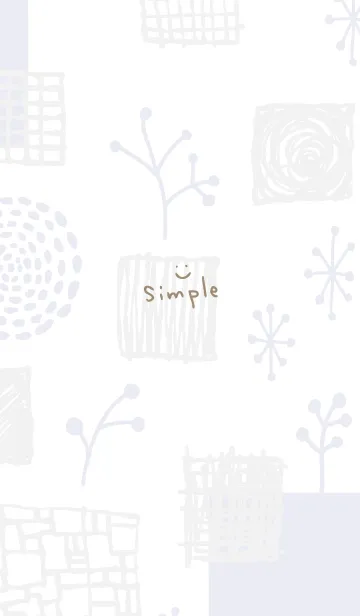 [LINE着せ替え] おしゃれ グレーとパープル3の画像1