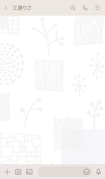 [LINE着せ替え] おしゃれ グレーとパープル3の画像2