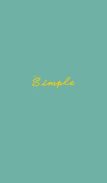 [LINE着せ替え] Simple Color J-turquoise green (Re5)の画像1