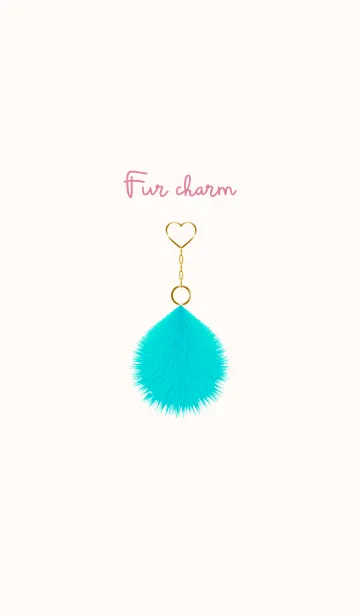 [LINE着せ替え] Fur charm blue 26の画像1