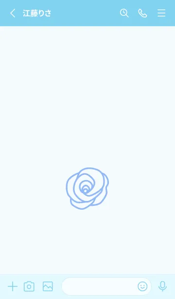 [LINE着せ替え] シンプル ローズ 253の画像2