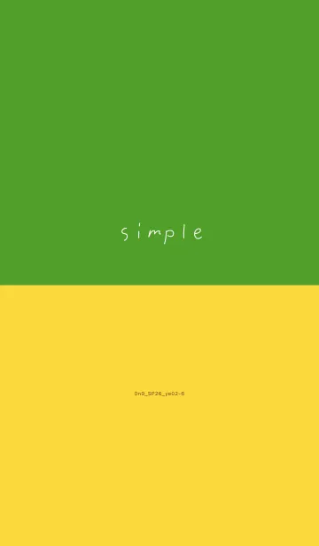 [LINE着せ替え] 0n9_26_イエロー2-6の画像1