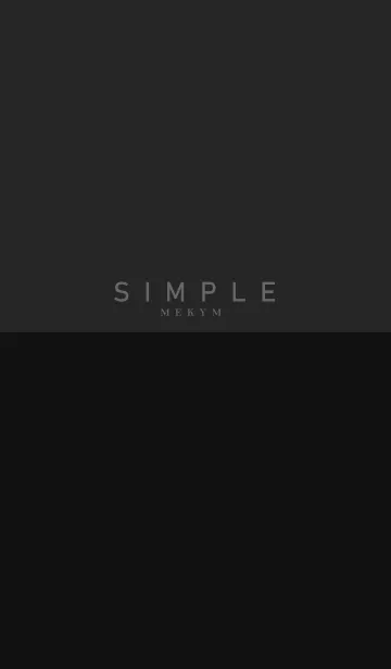 [LINE着せ替え] SIMPLE ICON-MATTE BLACK 5の画像1