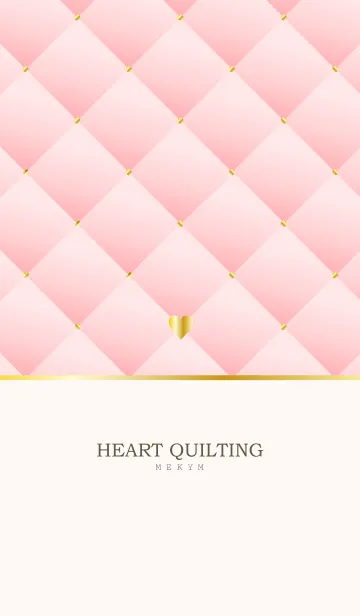 [LINE着せ替え] HEART QUILTING-PINK 15の画像1