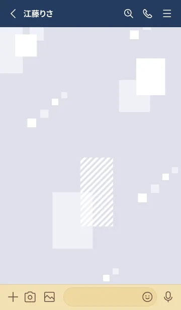 [LINE着せ替え] 白い四角24の画像2