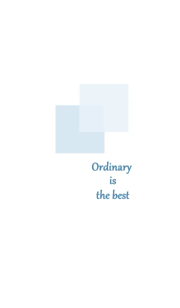 [LINE着せ替え] Ordinary is the best(blue)の画像1