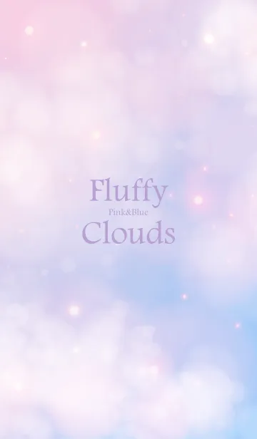 [LINE着せ替え] Fluffy Clouds Pink&Blue.MEKYM 3の画像1
