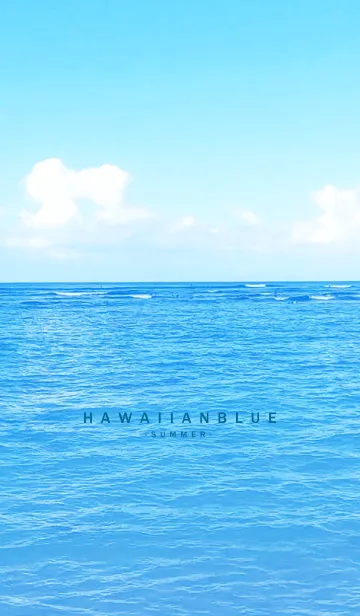 [LINE着せ替え] HAWAIIAN BLUE-SUMMER.MEKYM 9の画像1