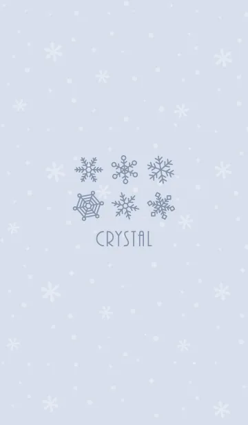 [LINE着せ替え] 結晶13<ブルー>の画像1