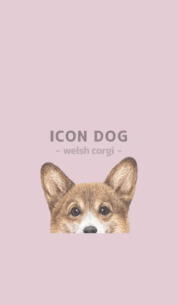 [LINE着せ替え] ICON DOG - コーギー 01 - PASTEL PK/03の画像1