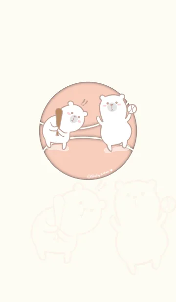 [LINE着せ替え] Here Comes Bears J-Red Orange (Gr7)の画像1