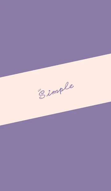 [LINE着せ替え] Simple Lines J-Purple (Pi2)の画像1