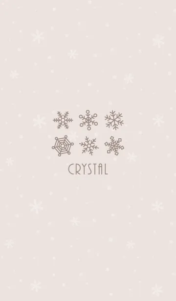 [LINE着せ替え] 結晶13<ベージュ>の画像1