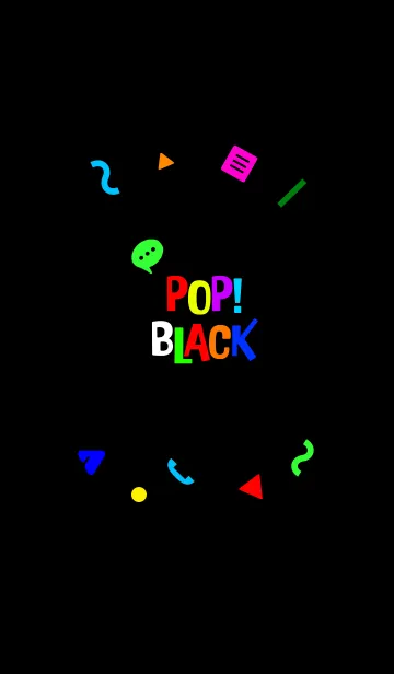 [LINE着せ替え] POP！ Blackの画像1