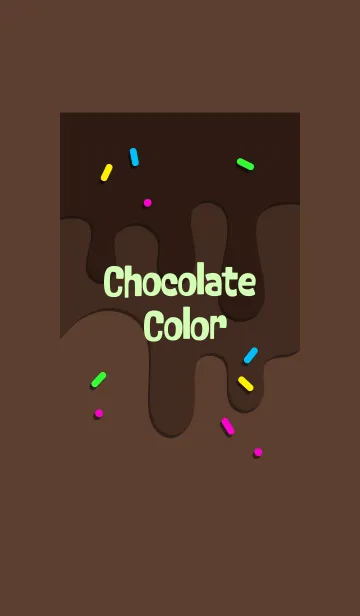 [LINE着せ替え] POP！ Chocolate colorの画像1