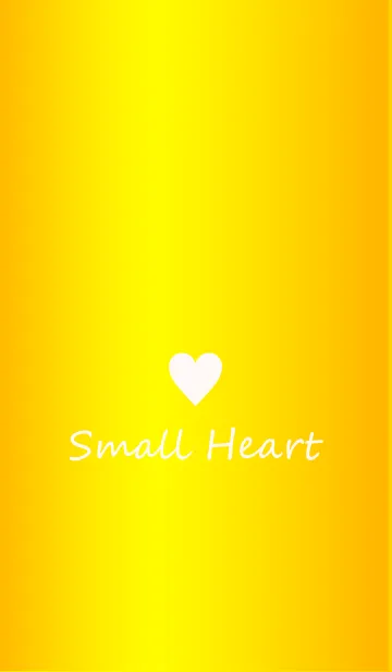 [LINE着せ替え] Small Heart *GlossyYellow 6*の画像1