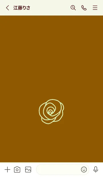 [LINE着せ替え] シンプル ローズ 256の画像2