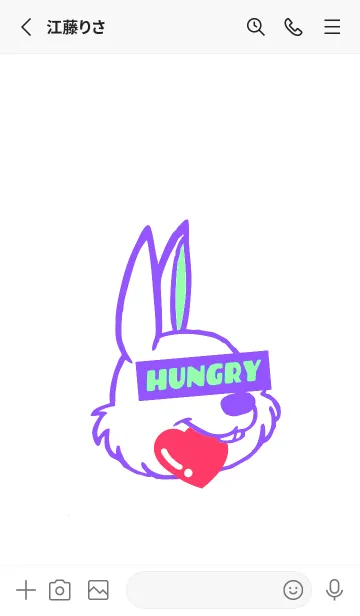 [LINE着せ替え] ハングリーラビット 292の画像2