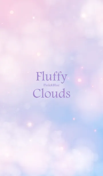 [LINE着せ替え] Fluffy Clouds Pink&Blue.MEKYM 4の画像1