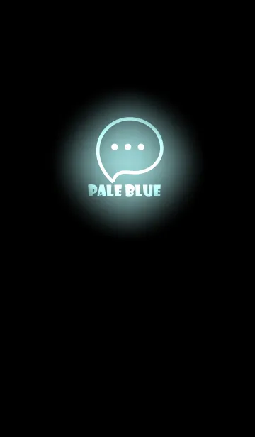 [LINE着せ替え] Pale Blue Neon Theme V3 (JP)の画像1