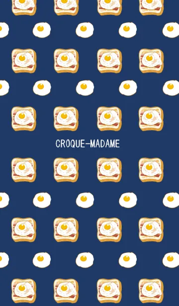 [LINE着せ替え] クロックマダムの着せかえ/ネイビーブルーの画像1