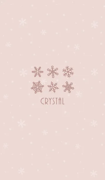 [LINE着せ替え] 結晶13<ピンクオレンジ>の画像1