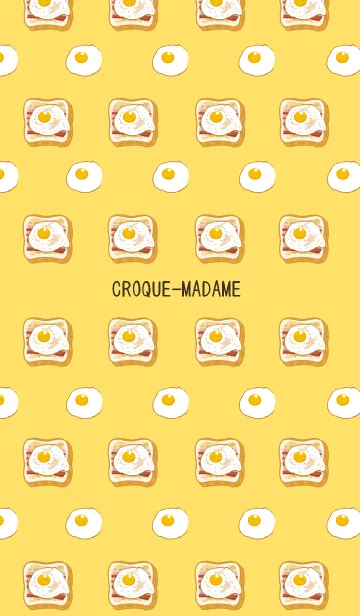 [LINE着せ替え] クロックマダムの着せかえ/イエローの画像1