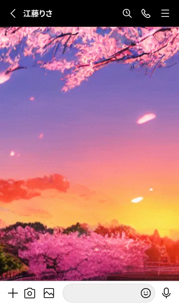 [LINE着せ替え] 桜の花咲く頃#AQ_3。の画像2