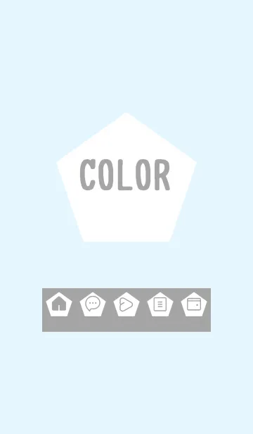 [LINE着せ替え] blue color I19の画像1