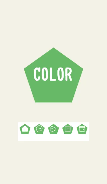 [LINE着せ替え] green color I31の画像1