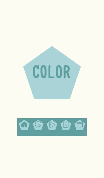 [LINE着せ替え] green color I37の画像1