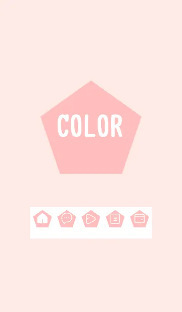 [LINE着せ替え] pink color I17の画像1
