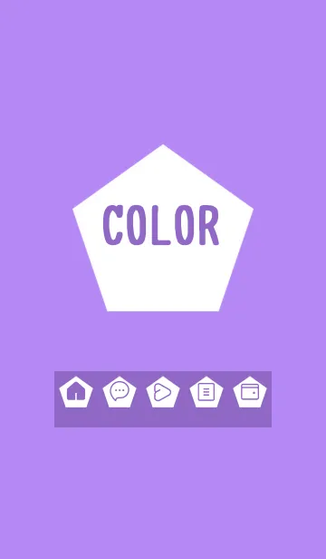 [LINE着せ替え] purple color I16の画像1