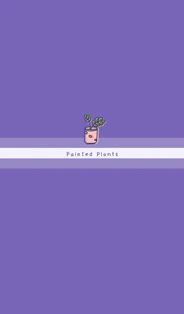 [LINE着せ替え] Painted Planting JA-Purple (Pu4)の画像1