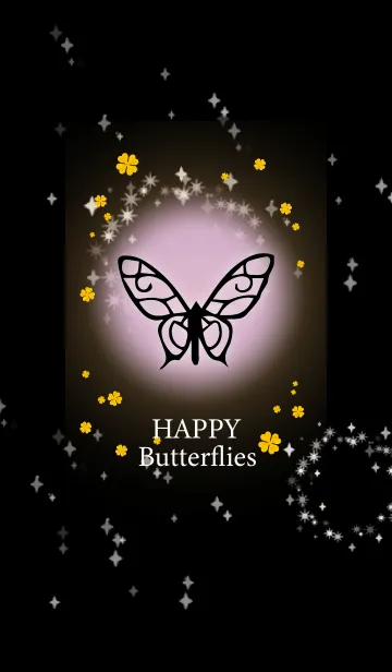 [LINE着せ替え] 紫 : 風水 幸せの蝶々の画像1