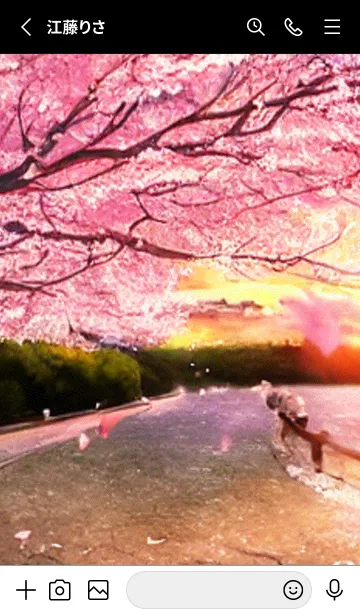 [LINE着せ替え] 桜の花咲く頃#AQ_18。の画像2