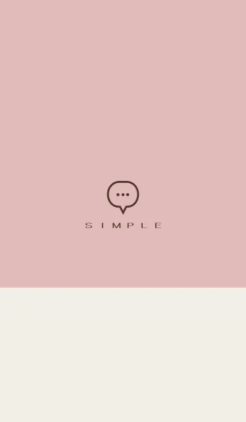 [LINE着せ替え] シンプル（beige pink)V.1393の画像1